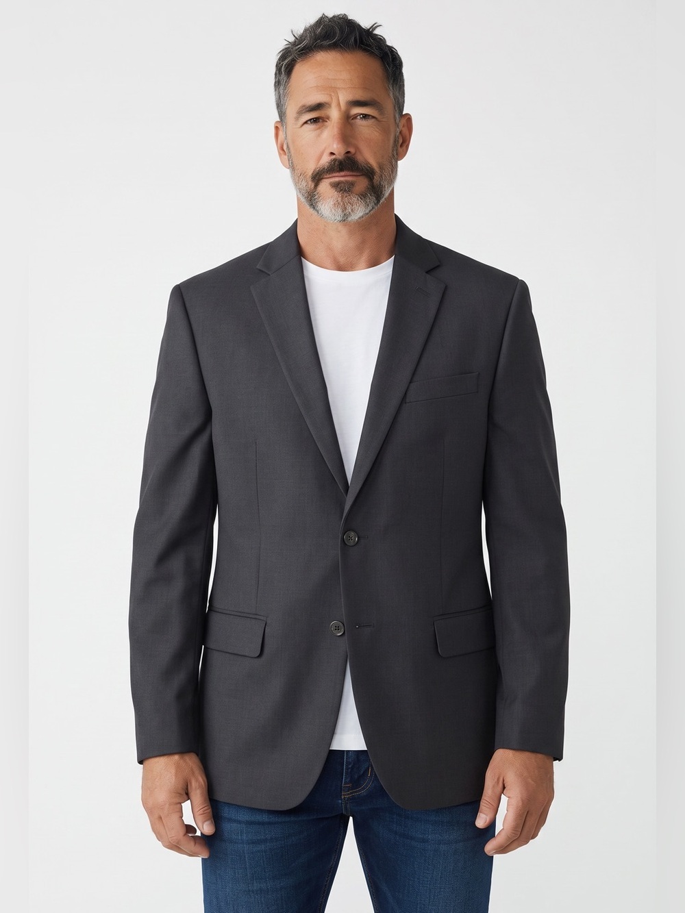 Chaps Performance Series Classic Blazer Black Sport Coat Size 40S